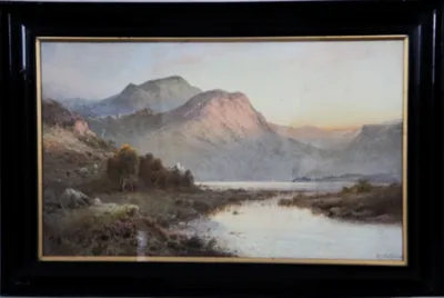 Aquarel Schots landschap