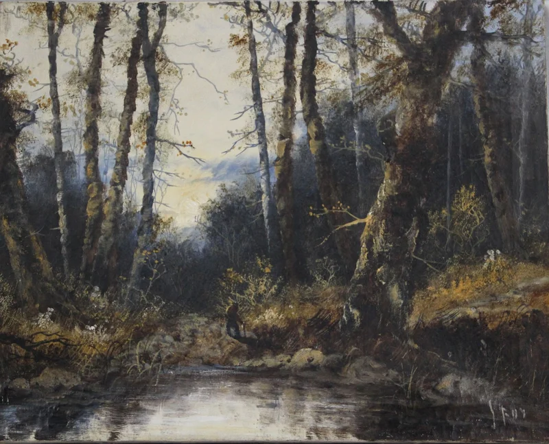 Boszicht (2) - Diversen › Schilderijen en prenten - €195.00 - Olieverf op doek, niet ingelijst
51 x 41 cm
Gesigneerd: Foy
20e eeuw