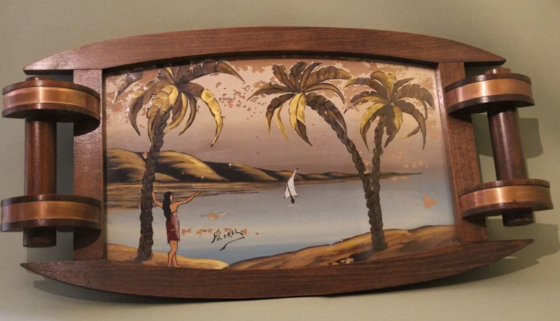 Dienblad met schildering 1954 - Diversen › Varia