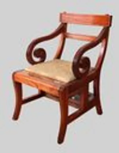 Georgean stijl bibliotheektrap zetel thumbnail 5