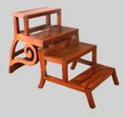 Georgean stijl bibliotheektrap zetel thumbnail 6