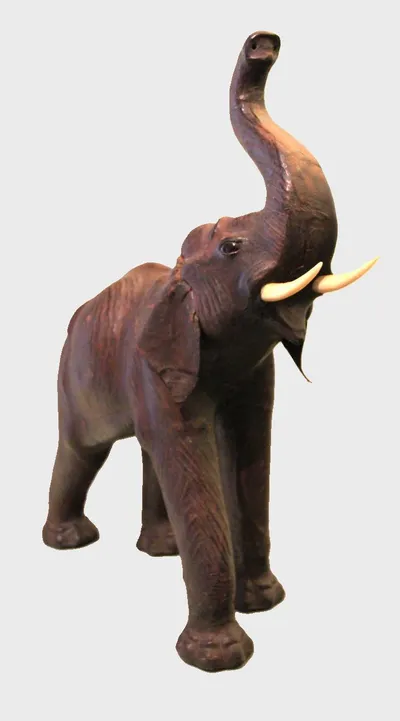 Olifant in leder