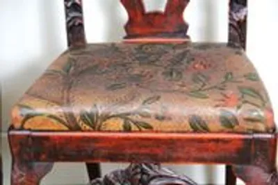 Paar 18e eeuwse halstoelen thumbnail 3