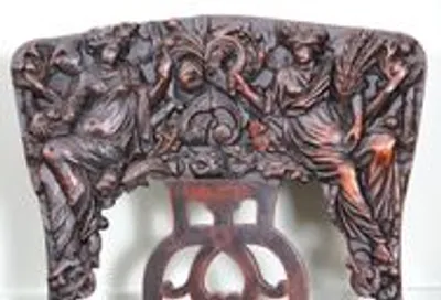 Paar 18e eeuwse halstoelen thumbnail 4