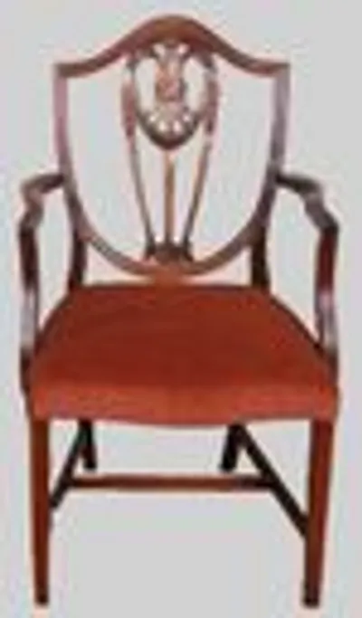 Paar edwardian armstoelen thumbnail 2