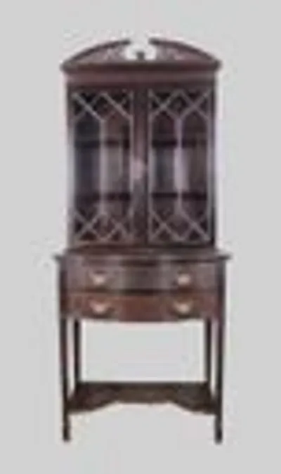 Victoriaans cabinet in Chippendale stijl thumbnail 6