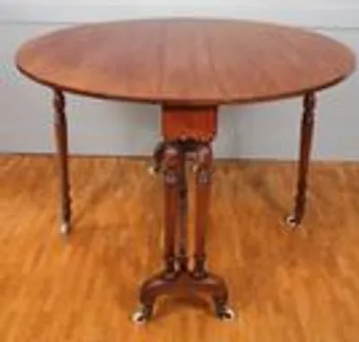 Victoriaanse ronde dropleaftafel thumbnail 3