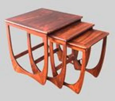 Vintage nest van tafeltjes 1960 1970 thumbnail 3